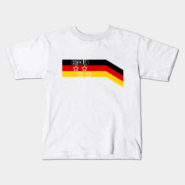 Germany 4 Stars Kids T-Shirt by JohnLucke